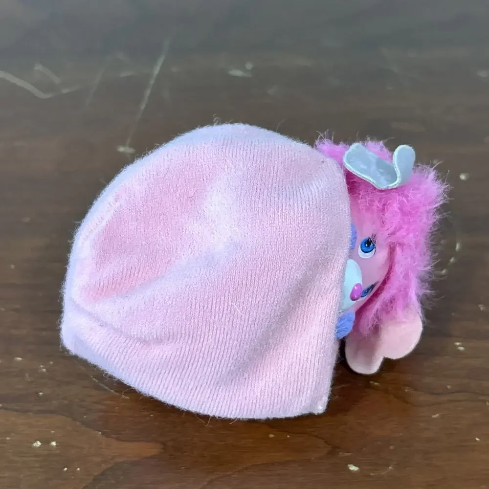 Vintage 1986 Mattel Pocket Popples Pink 